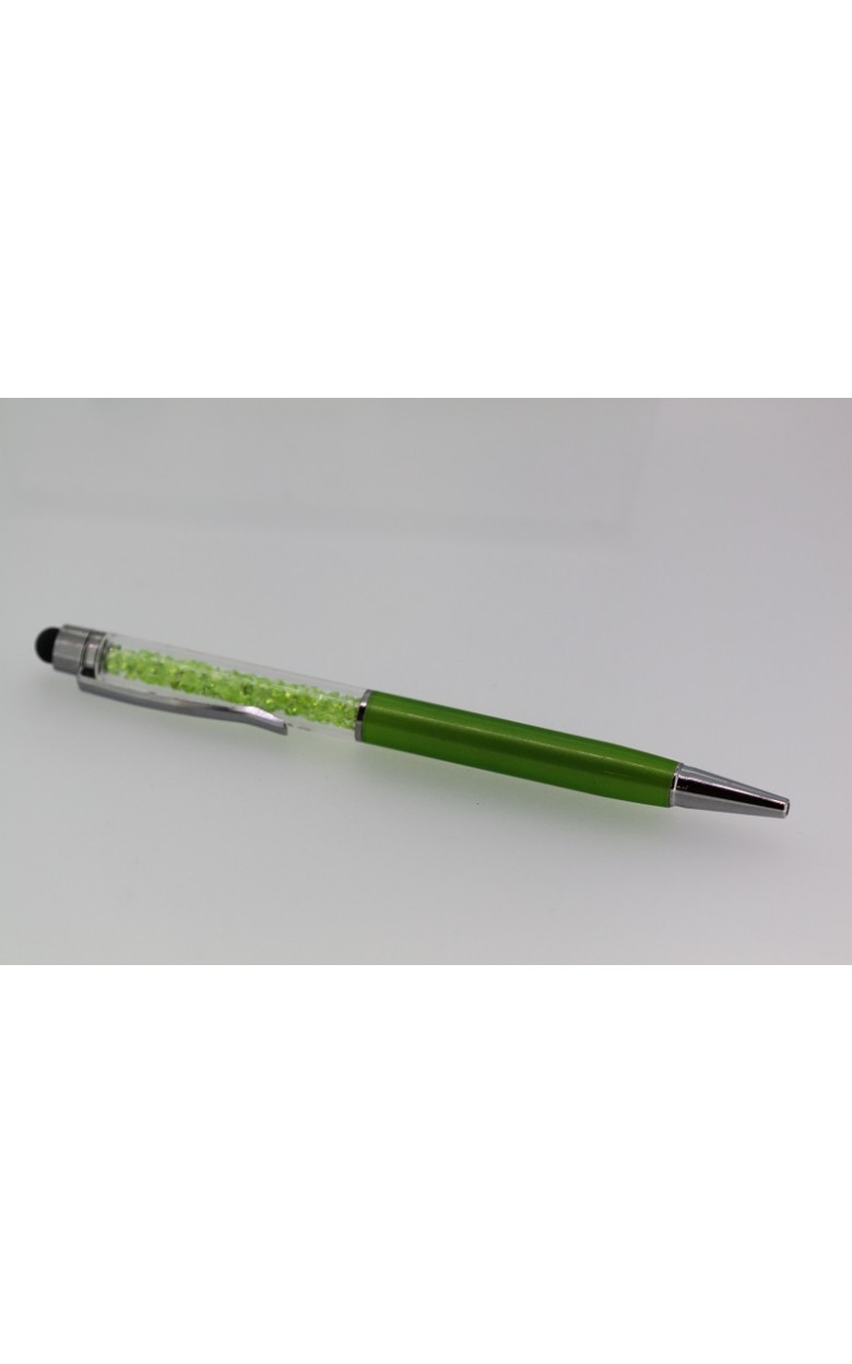 Ручка с биссером Ручка зеленая с биссером Murano